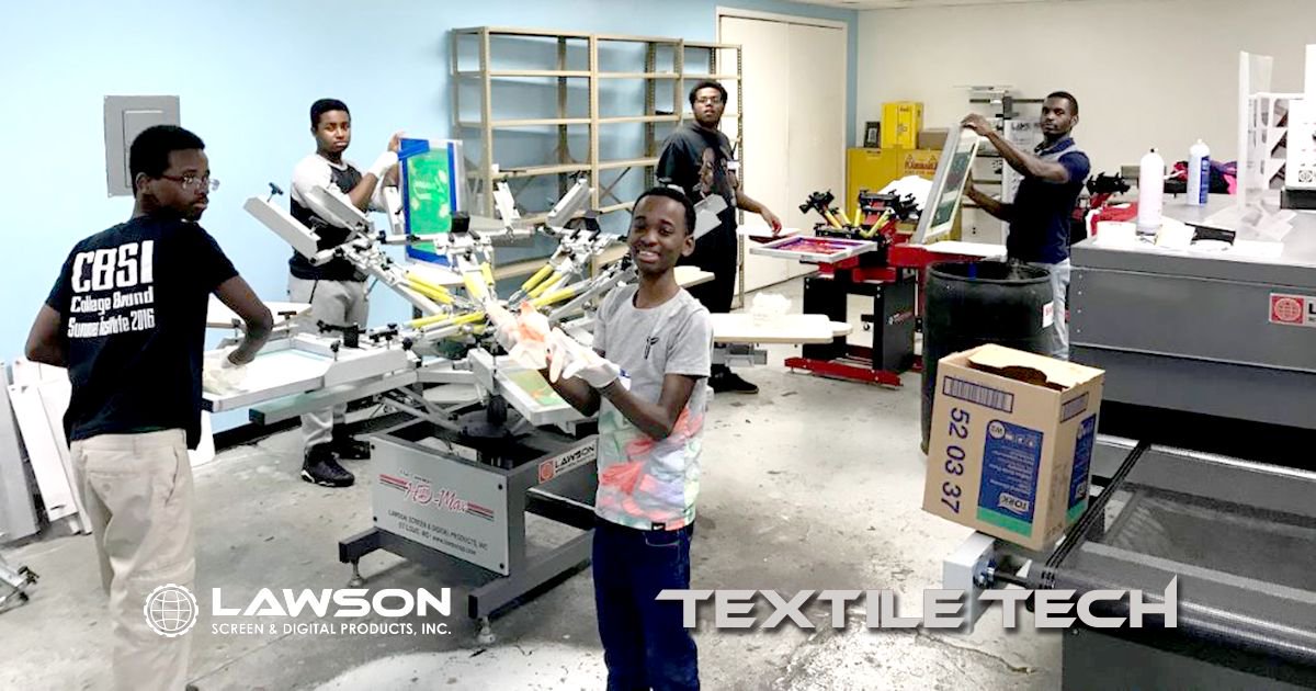 lawsonsp's tweet photo. Thank you to @NHouses_STL​ for coming out to learn with Lawson. Good luck to the next generation of screen printers! #Screenprinting #future https://t.co/h7bKJQ0HNY