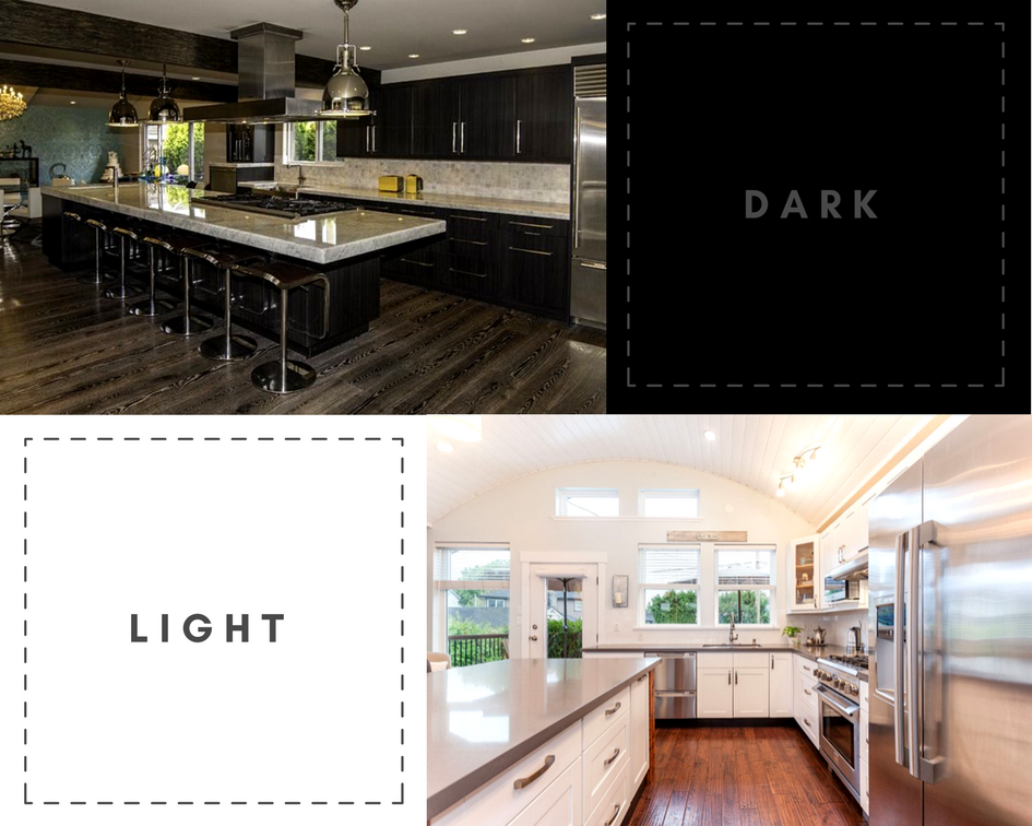 PattiMRealtor's tweet photo. Light vs. Dark. Which kitchen do you prefer? #kitchencomparison https://t.co/XoAcbx1g7s #realestate #kitchenchallenge https://t.co/SUyEABRETu