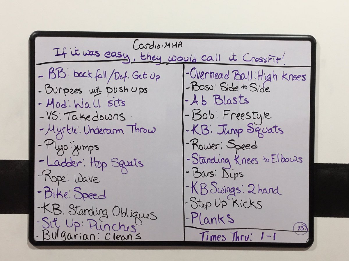 c4i's tweet photo. .@TacticalMMA #CardioMMA #WOD If it was easy, They would call it #CrossFit! ...and I am dead tired. https://t.co/ccy1oeTmAj