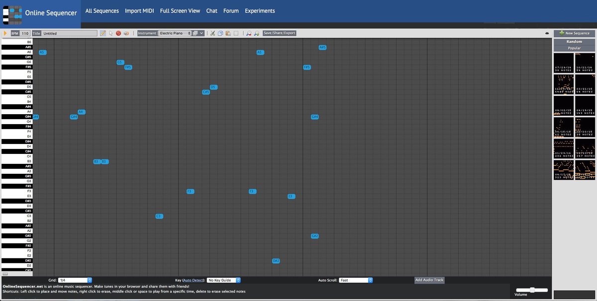 dark_shark's tweet photo. Online Music Sequencer: Upload and manipulate audio #sound #mixing #recording #toolk #technology #MIDI https://t.co/WGQiBEKQzT https://t.co/uSjOzNOEYA