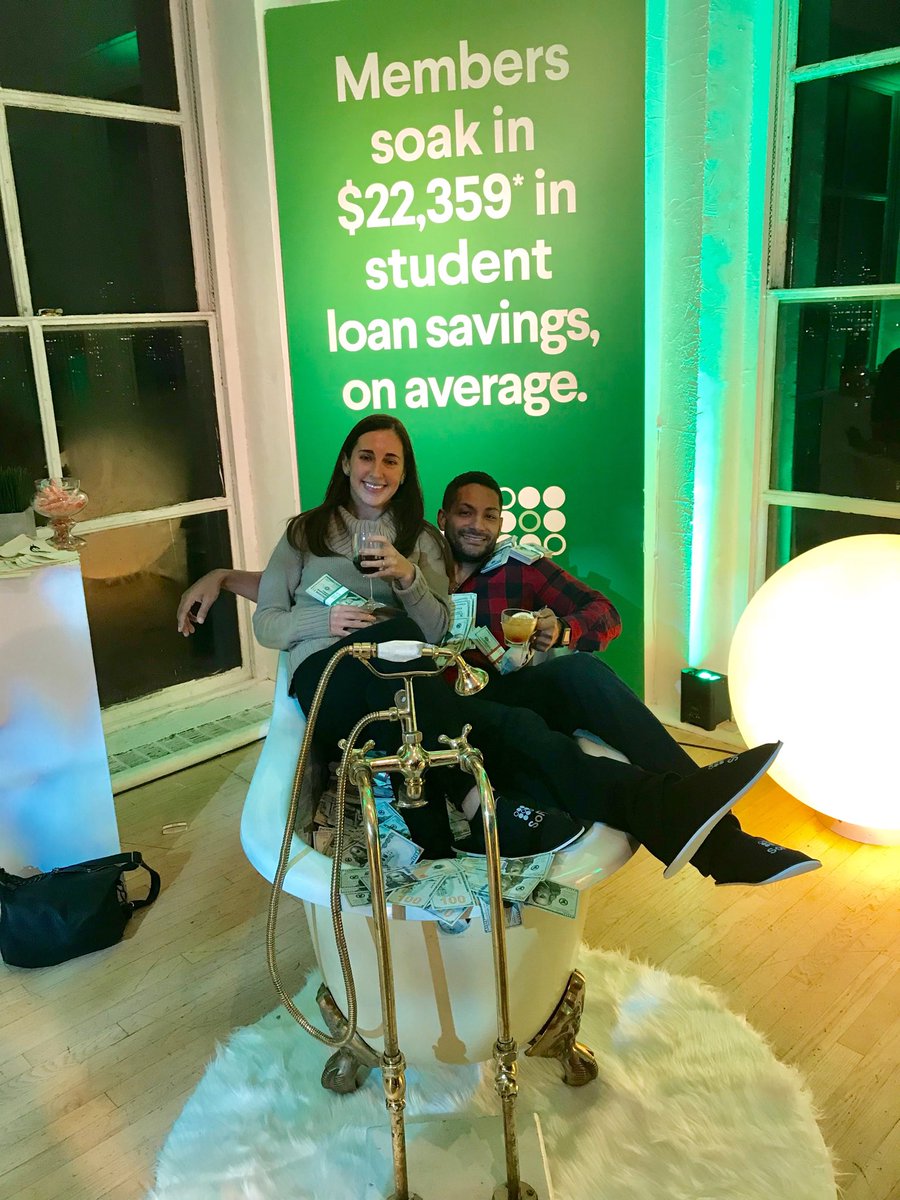 Gino_Martino's tweet photo. In a bathtub full of cash thanks to #sofi #RefiandRelax https://t.co/WzHkefNmKl