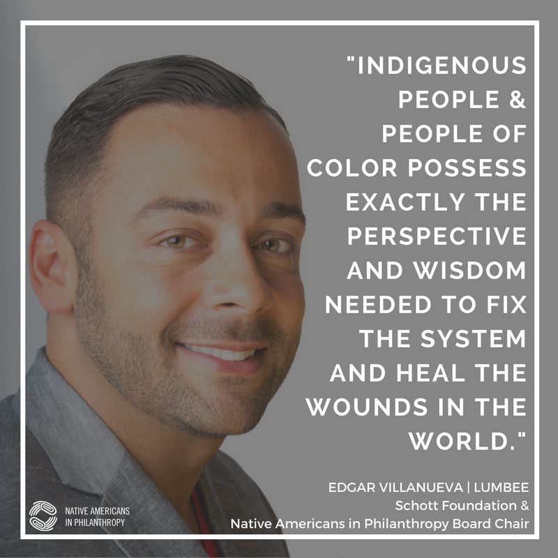 Interview with our VP <a href="/VillanuevaEdgar/">Edgar Villanueva</a> at <a href="/NativeGiving/">Native Americans in Philanthropy</a>: nativephilanthropy.org/nahm17-edgar-v… #NativeAmericanHeritageMonth