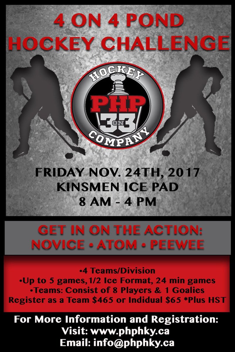 4on4 POND HOCKEY!
Register for a chance to win:
~Private box at a 2017/18 Kingston Fronts Game
~Warrior Hoodies &amp; Sticks
~iTunes Gift Cards