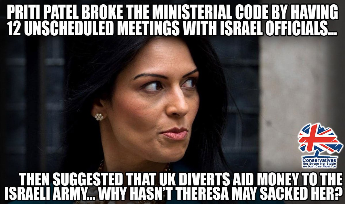 AbulKalamUK's tweet photo. So my first #280characters tweet is about how in one situation, Gen. Flynn had to resign after he lied to Mike Pence meeting with Russians without his knowledge and now there's an investigation on #RussianCollusion, but no such thing with #PritiPatel on #IsraeliCollusion! https://t.co/x7qCeF3nL7