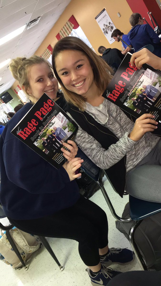 BWHSragepage's tweet photo. IT'S ALMOST TIME‼️ 
Come get your very own copy of the first 2017-18 edition of The RAGE PAGE tomorrow from Mrs. Sanchez, we only have so many;))) https://t.co/CbNX9VCT0p