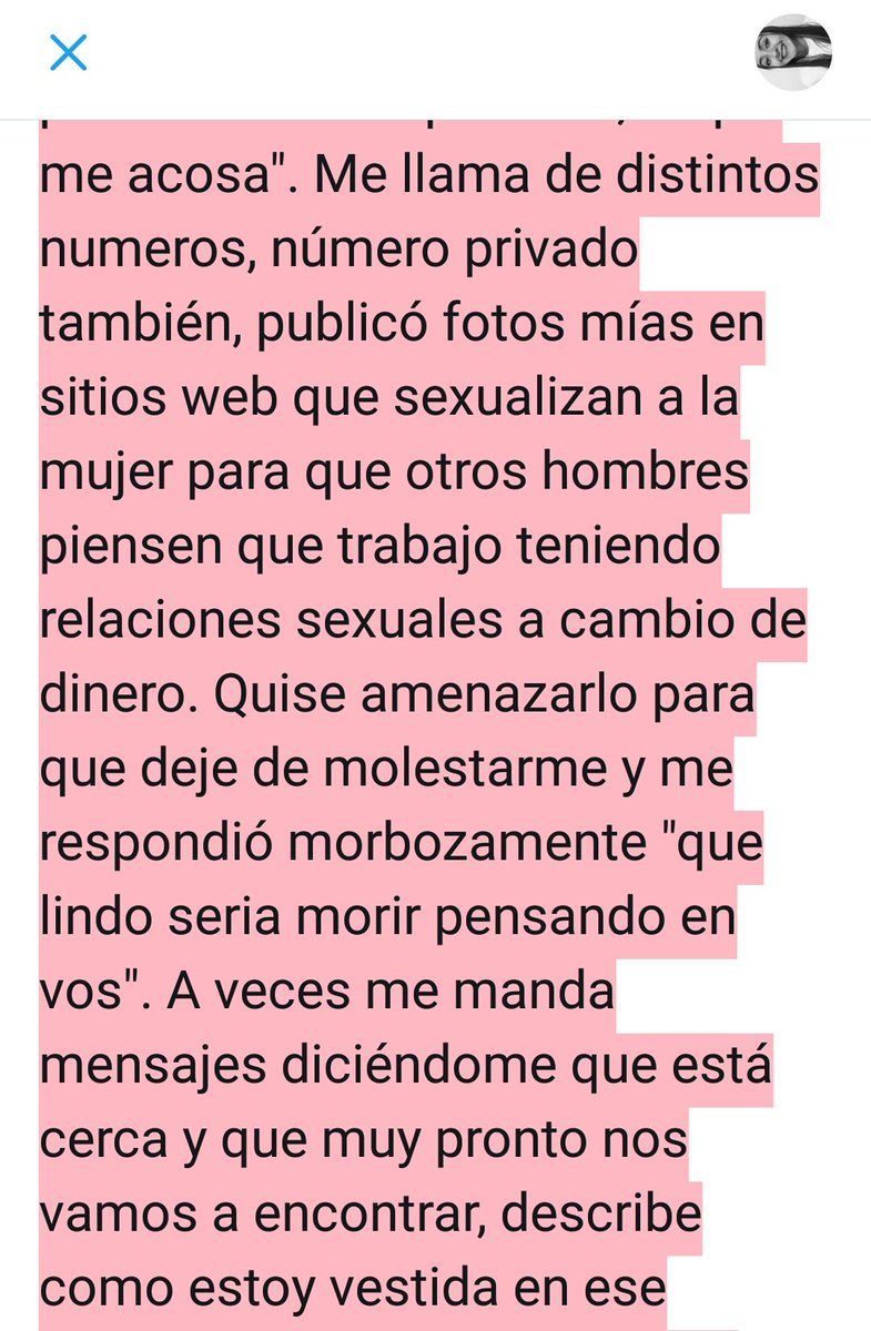 xielovera's tweet photo. Esto vengo soportando hace dos años y no me animaba a contarlo, no quiero esperar a que algún día me pase algo malo. https://t.co/ZcbelskRLy