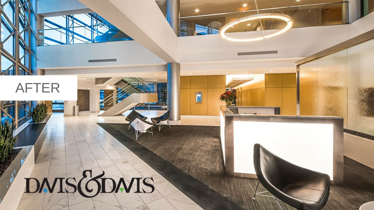 DDavisIntDesign's tweet image. It&apos;s #TransformationTuesday and we highlight this feature of Travelers Tower in #SouthfieldMI #BeforeAndAfterDesign buff.ly/2hkfRMs