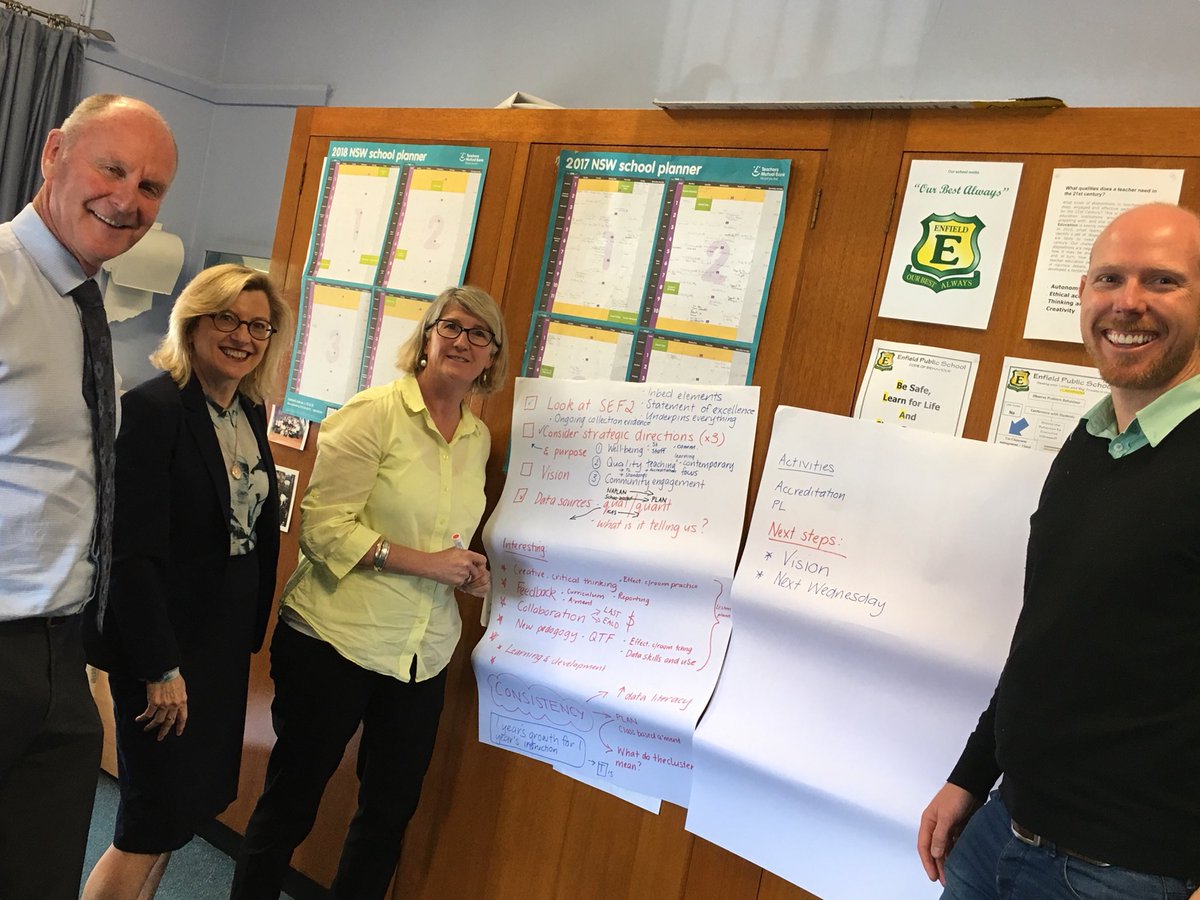 Engaged in school planning at EPS. 2020 Vision.