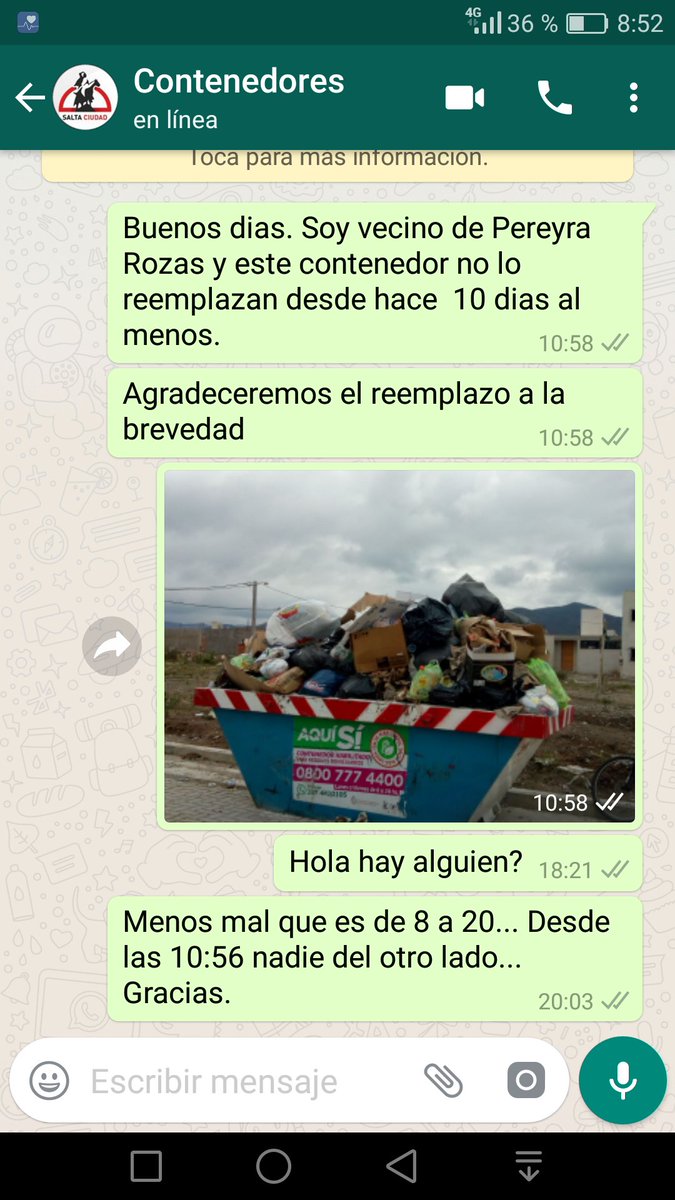 ELoprestti's tweet photo. @GustavoSaenzOK @PrensaBettina @PrensaGSaenz @eltribuno @ElIntra @LaGacetaSalta en #PereyraRozas no tenemos recoleccion y los contenedores los recambian cuando quieren @AmbienteMuni @normandoz01 https://t.co/96JR4qCPcx