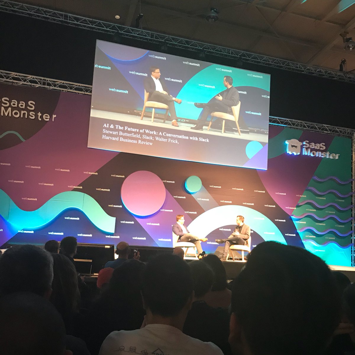 ticketlistapp's tweet photo. Future of working in #AI talks with @SlackHQ at the #WebSummit #Saasmonster #ticketlist #ticketing https://t.co/b6mOtFEeeD