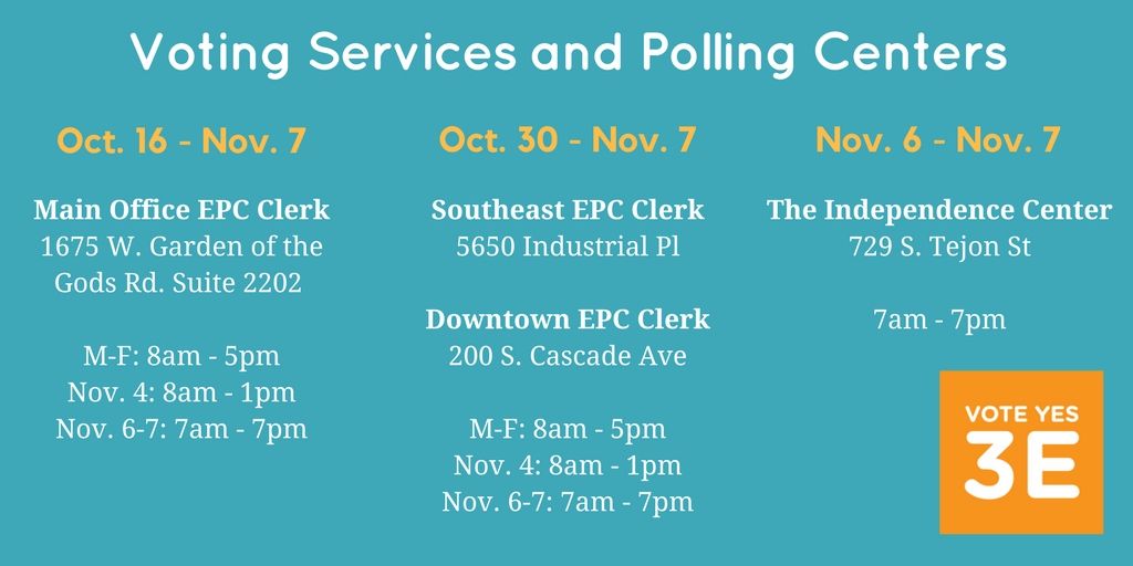 Can't find your ballot? No worries! Head over to a VSPC and vote in person RIGHT NOW! #YESon3E #d11votes