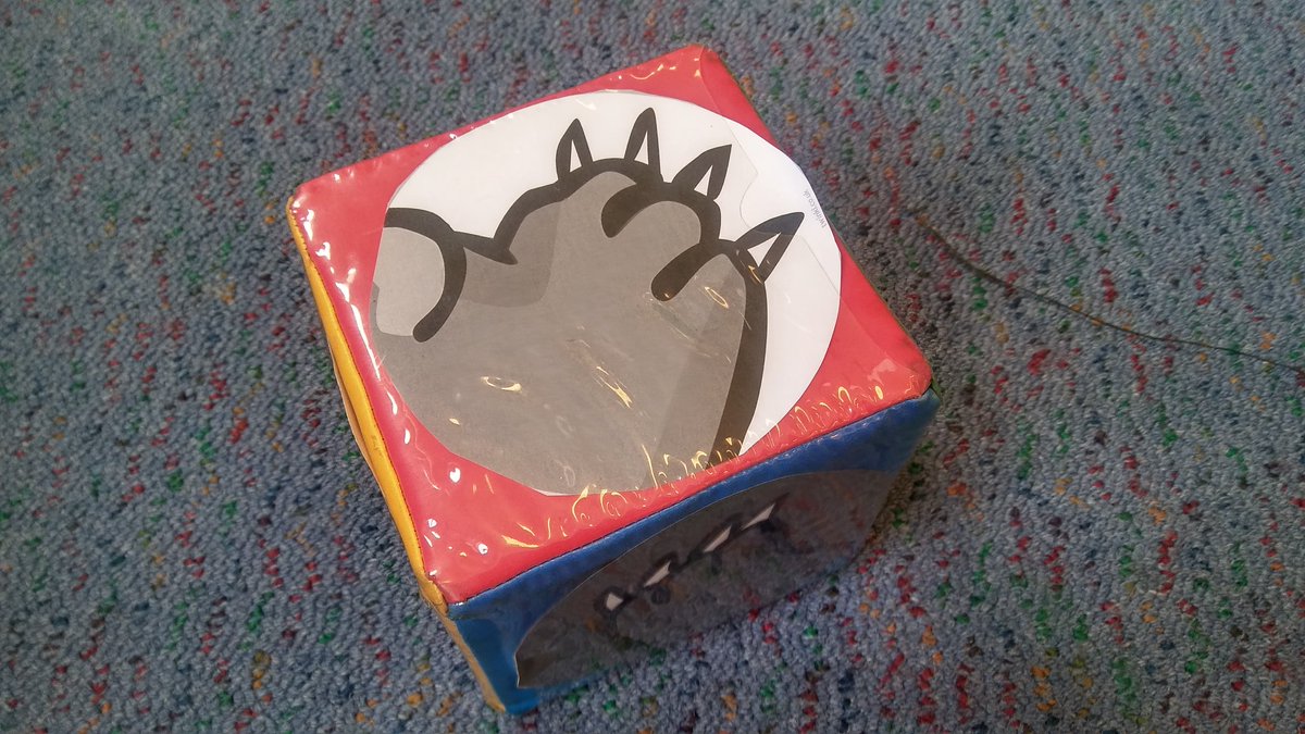 Using a visual description cube to gamify the process of adding adjectives to Gruffalo body parts with Stage 1 NAP