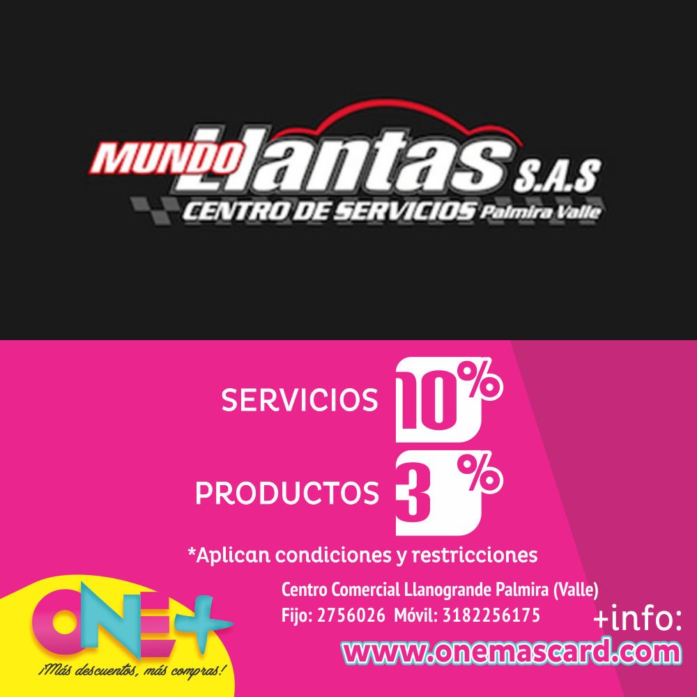 onemascard's tweet photo. #MundoLLantas CC.LlanoGrande. Dsctos 10% servicios y 3% productos https://t.co/KWMST7IItV https://t.co/HY50jTl8YZ https://t.co/5JtoBe2xWs