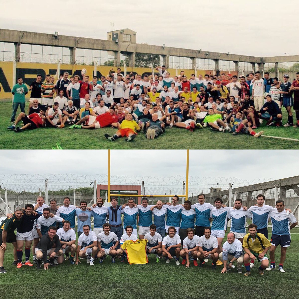dlanusse's tweet photo. Armamos un equipo de @eidico para jugar con @EspartanosRugby en el coliseo. Tremenda recibida y un partido de rugby excepcional. Eidico dice “si a las 2das oportunidades” https://t.co/OyvD0fmHTJ