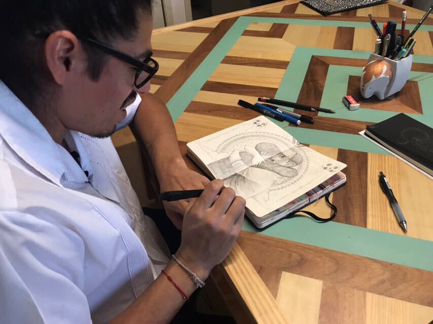 montalvo_kd's tweet photo. Ahora llegó el turno de nuestro admirado y querido Edgar Saner! Intervino la #EpicMoleskine 

Muchas gracias @saner_dsr https://t.co/0NvupLn1w3