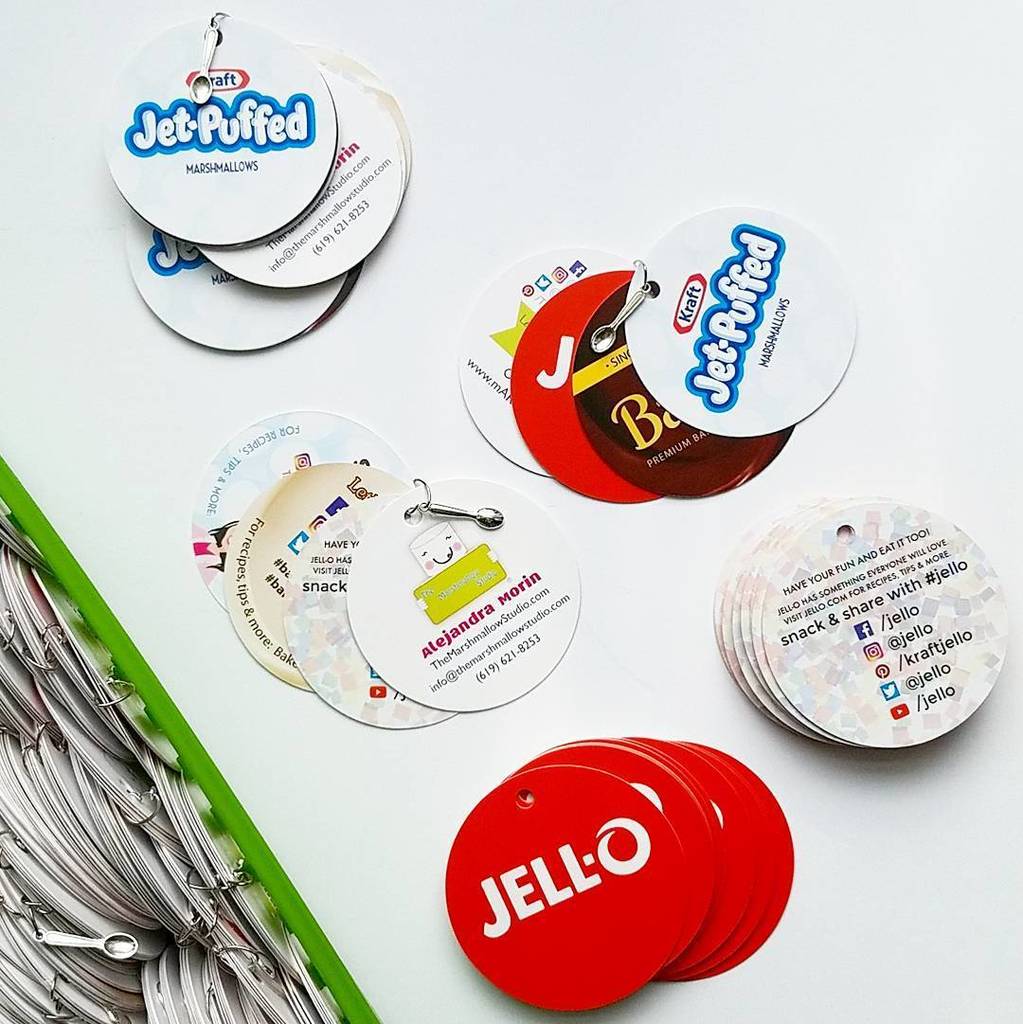 TMSMarshmallows's tweet photo. Adding a 4th round to our sweet business cards set. 💚💙💛❤ #themarshmallowstudio #bestjobever https://t.co/tR9830VPMC https://t.co/LhUdeoMz6g