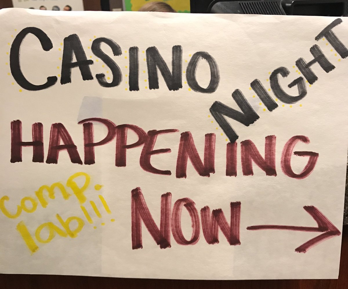 MUAbbottsford's tweet photo. CASINO NIGHT IS HAPPENING RIGHT NOW IN THE COMPUTER LAB!! SNACKS! CARD GAMES! COME ON DOWN!! 🎲♠️♥️ https://t.co/9EmHpuBEpm