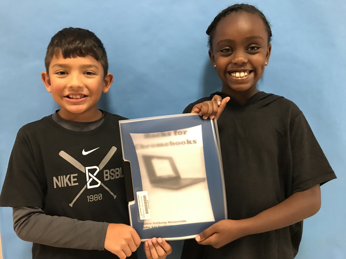 Our Granger students are authors!   "Hacks for Chromebooks" is ready for library checkout!  #nisdgranger