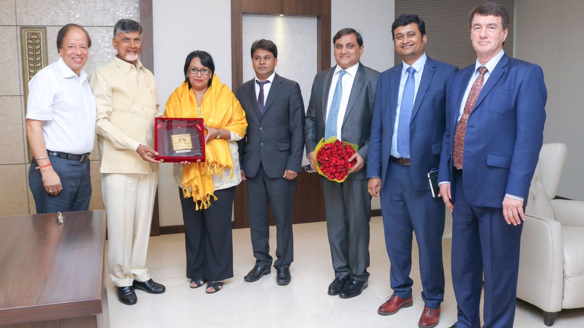 ncbn's tweet image. Met with Rt @Baroness_Verma along with UK delegation today &amp;amp; followed up regarding their interest in investment opportunities in AP.