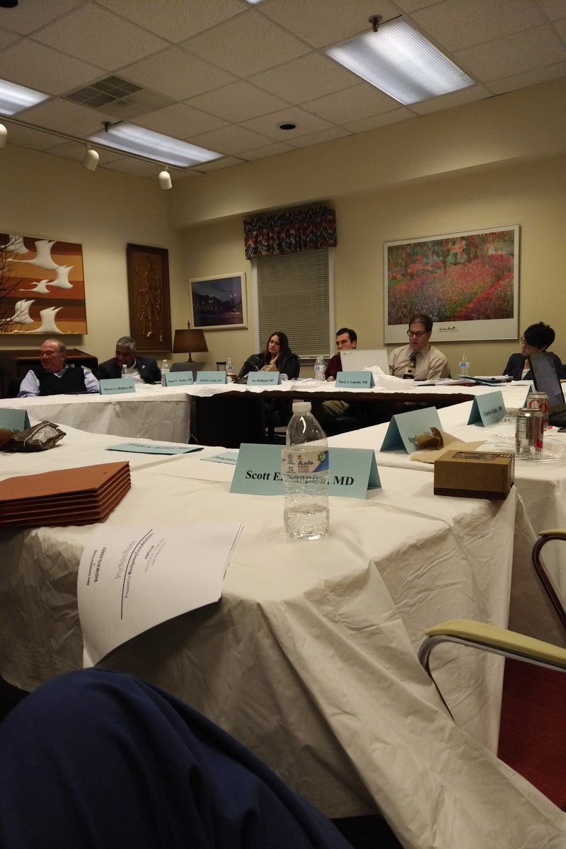 Montgomery County Medical Society Physician leaders discussing strategy to address ridiculous and impractical PA judicial ruling on informed consent