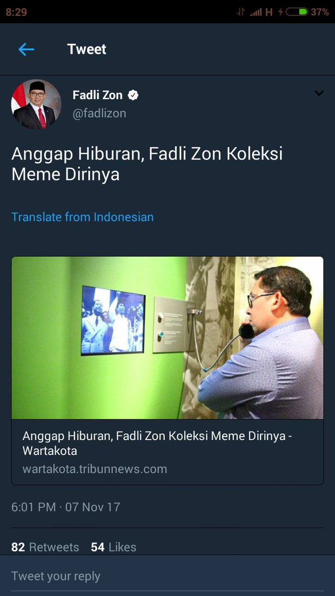 Lil Sumatran Girl On Twitter Fadli Zon Tweeting News About Fadli