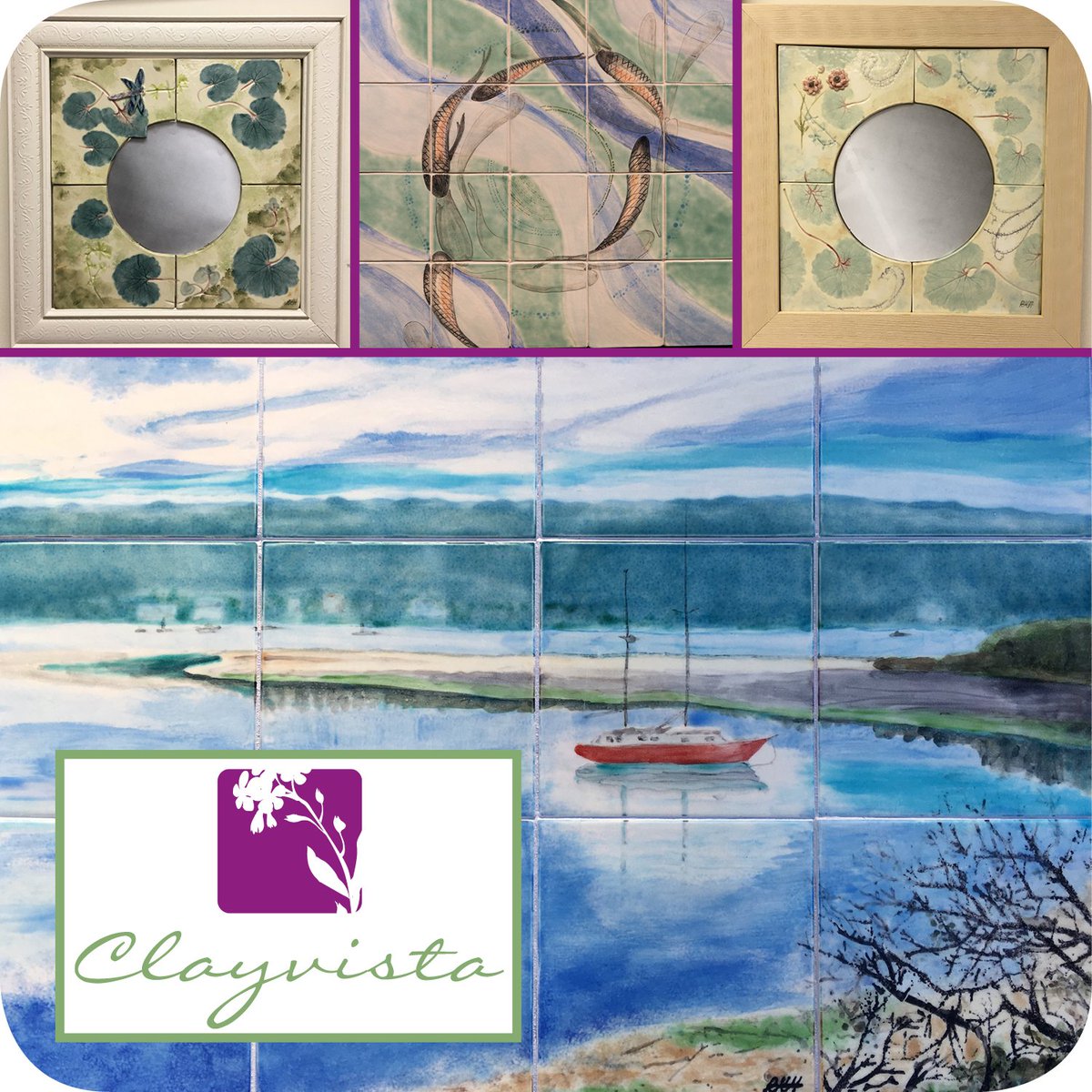 Clayvista! Visit the digho facebook or instagram for more info! #tiles #wallart #decor #clay