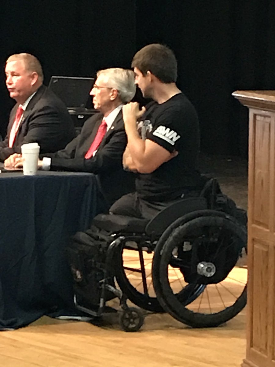VLeeSpruill's tweet photo. Thanks to @JimArpNC @JohnSzoka @GetSpectrum for making our @CapeFearHigh1 #FreshmenExperience Veterans Assembly a great one! #WeAreCapeFear https://t.co/tJHzFPI3Zn