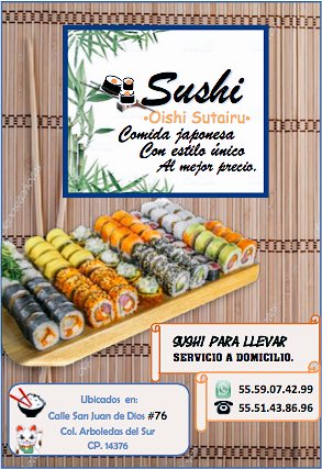 EseMeKaTe's tweet photo. #AhoritaSeMeAndaAntojando un #Sushi Oishi Sutairu 
Has tu pedido YA!!!
55-5907-4299📲 ó
Visítanos:
Calle San Juan de Dios 76, Arboledas del Sur, 14376 Ciudad de México, Tlalpan, CDMX
https://t.co/BWgo8UFd0w
#Acoxpa #Coapa https://t.co/kBkERmdaRP