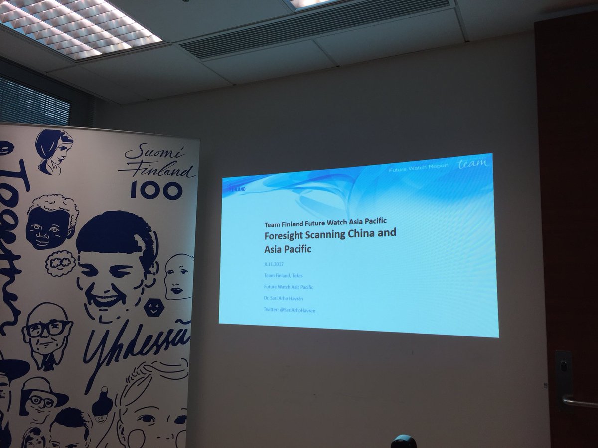 Scanning china and SE Asia Team Finland event at Finnish consulate HK