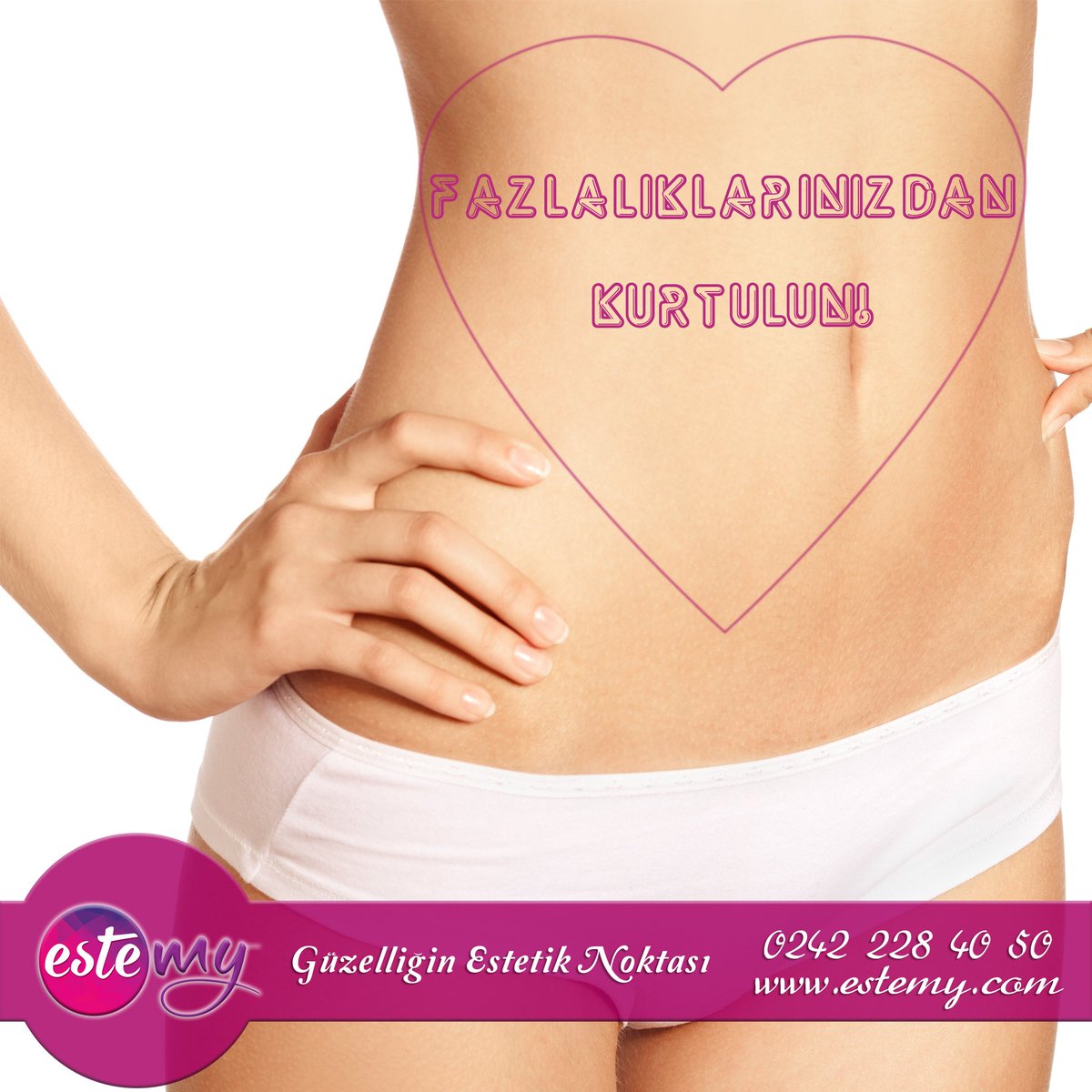 Fazlalıklarınızdan sıkılaşarak kurtulun! Ameliyatsız popo kaldırma, bölgesel zayıflama ve vücut sıkılaştırmada aldığımız başarılı sonuçlardan biri de siz olun!
estemy.com - Güzelliğin Estetik Noktası