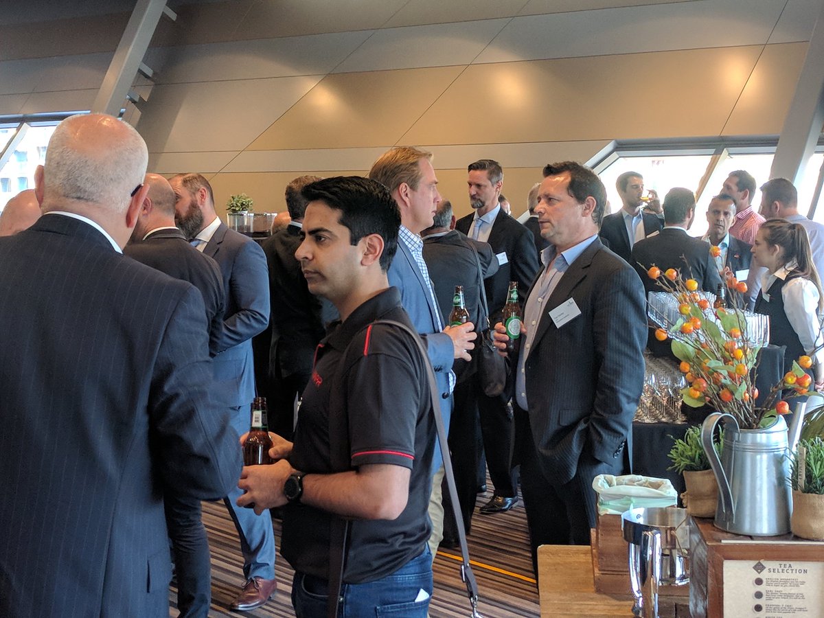 KathrynBothe's tweet photo. Networking following the thought provoking, insightful and interesting #SmartMining conference in Adelaide. Thanks to event partners #IoTMER &amp; @Mining_EnergySA &amp; sponsors @StateDevSA @IMERadelaide @grantlawpr #CoreEnergyGroup @pernix_smarter @SRA_Info_Tech https://t.co/7DtVslU3sj