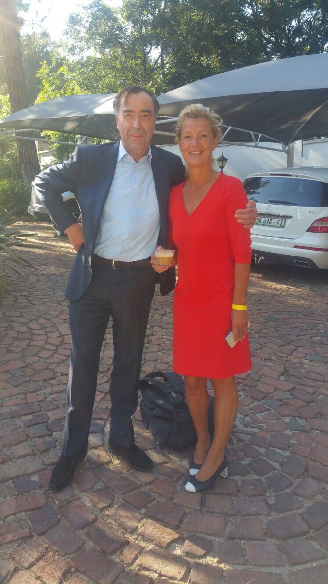 Herman Rutgers and Nathalie Smeeman are ready for the second day of the @FIBO_SA Business Summit in Johannesburg, South Africa. <a href="/FIBO_Show/">FIBO_Show</a>