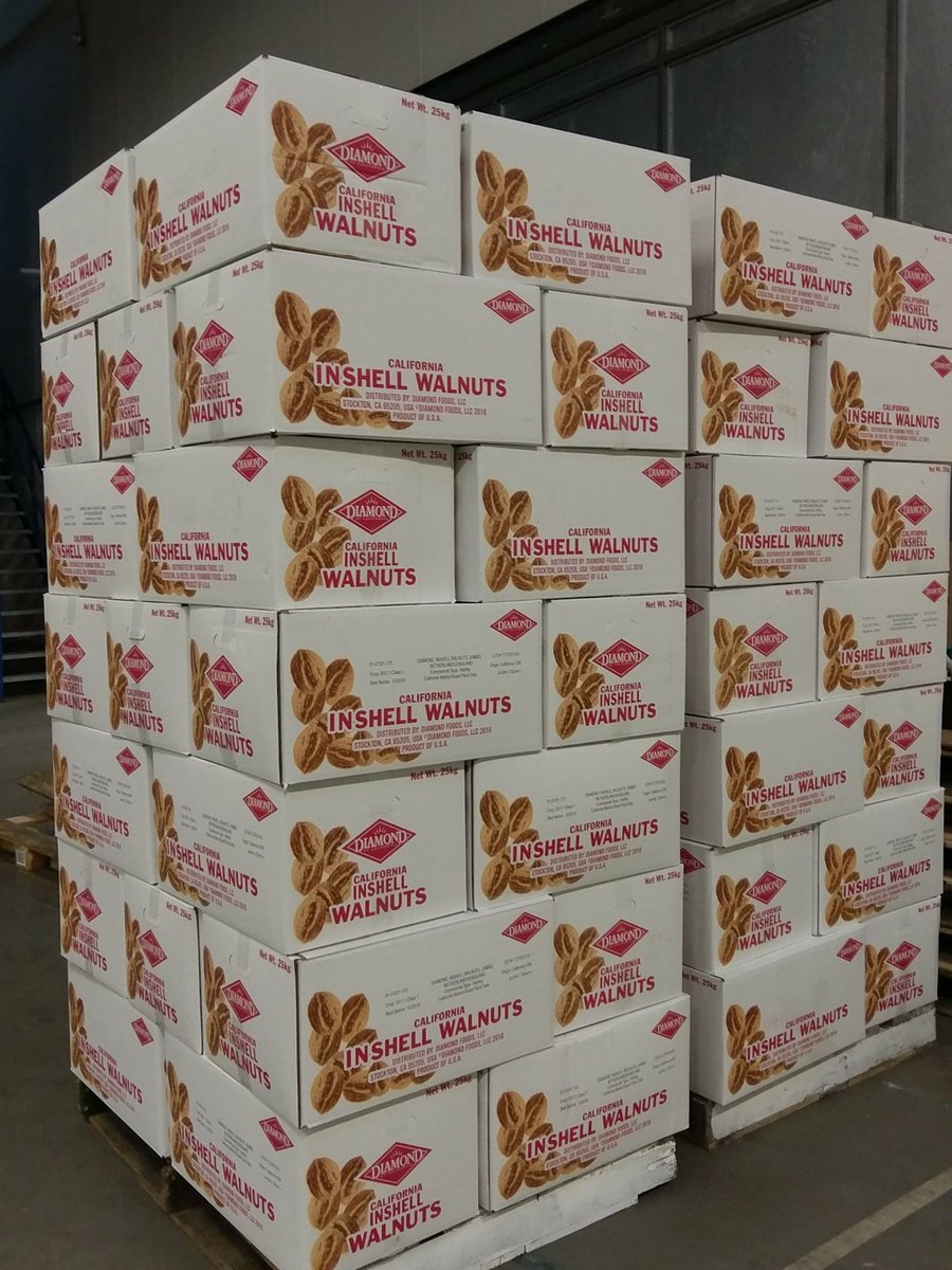 VGIHolland's tweet photo. Good morning. The very first #hardleydiamond walnuts are being unloaded. Like we said, Christmas can't be far away #Xmasiscomming https://t.co/GC8Y9eNt6u