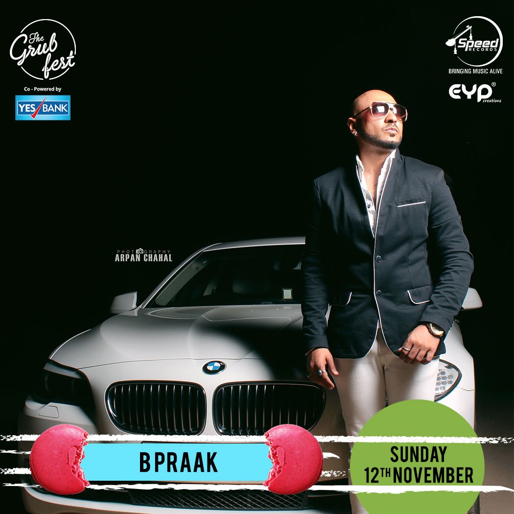 TheGrubFest's tweet photo. #Chandigarh, 'Mann Bharrya' superstar @BPraak is all set to make you groove with his biggest hits at the Grub Arena on the 12th November.
#TheGrubFest #GetGrubbed https://t.co/GO4a8ONsep