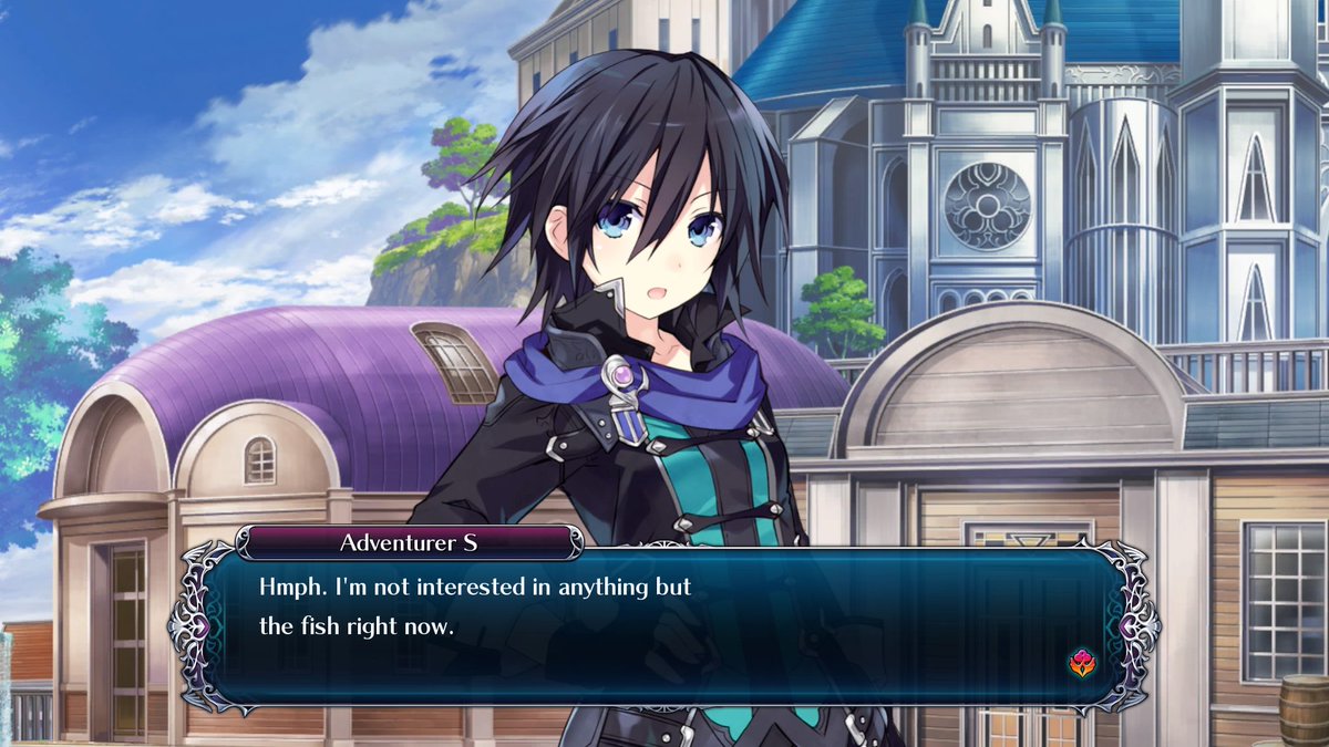 WLightning777's tweet photo. I think I (sorta was an unvoiced cameo) found @DanielleMcVO in this game a 2nd time! #GoldThird #Neptunia #PS4share https://t.co/MamHmuJhE3