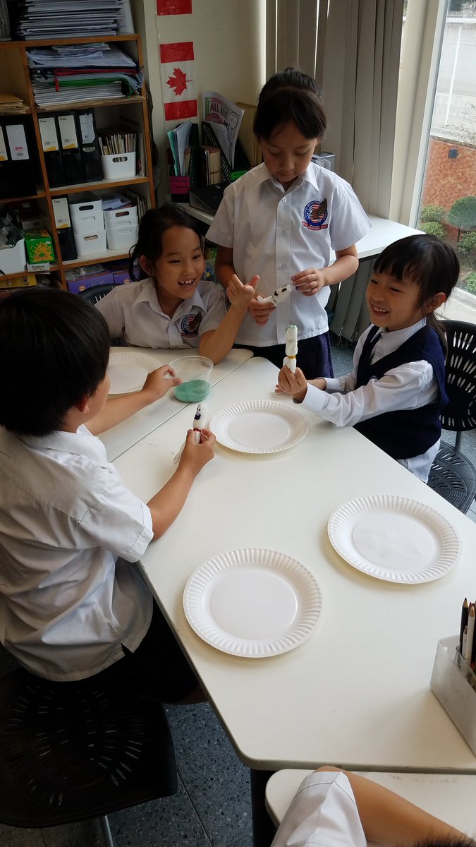 LandrumAlthea's tweet photo. #Steam Week continues in grade 2. Today we made our 'grass heads'! #AISSTEAM https://t.co/qz9eldEBr3