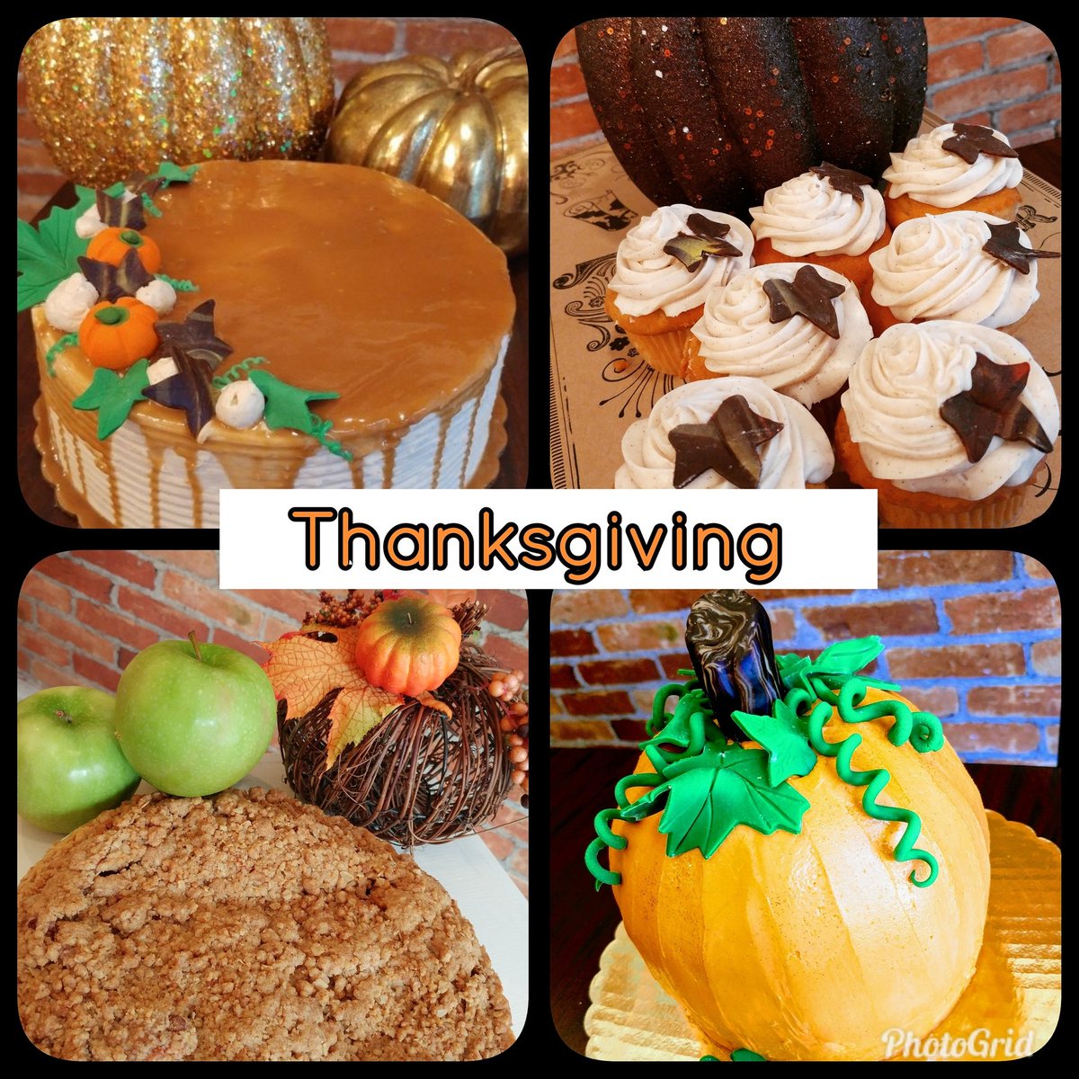 CakeArtbysusan's tweet photo. Time to order thanksgiving desserts. #pumpkin #cheesecake #Cakeartmd #sby #pies #cupcakes #Thanksgiving #saltedcaramel https://t.co/08YG9aGbaw