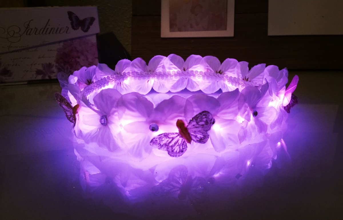 NightFloLights's tweet photo. Loving this custom #NightFlo w/ Pixie Butterflies &amp; Crystal add-ons!❣Start yours @ 🔹https://t.co/rrNxF0x3Zs🔹 #rave #edm #edc #musicfestival https://t.co/asl6ZBU4Ie