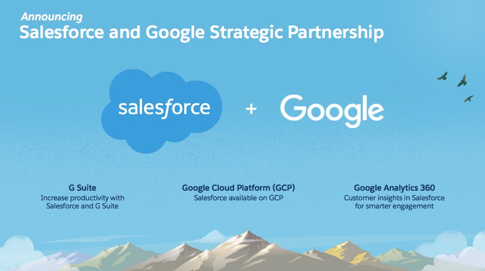 salesforce's tweet image. All the power of Salesforce and all the power of Google together for the first time. sforce.co/2yeDkSB