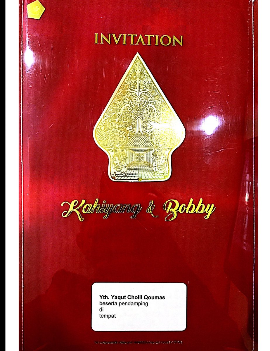 Pasti sdh banyak yg mendoakan dan ucapkan selamat buat mempelai dan pak <a href="/jokowi/">Joko Widodo</a> . Saya bersama seluruh kader Ansor dan Banser mengAminkan harapan2 baik itu. Mabruk..