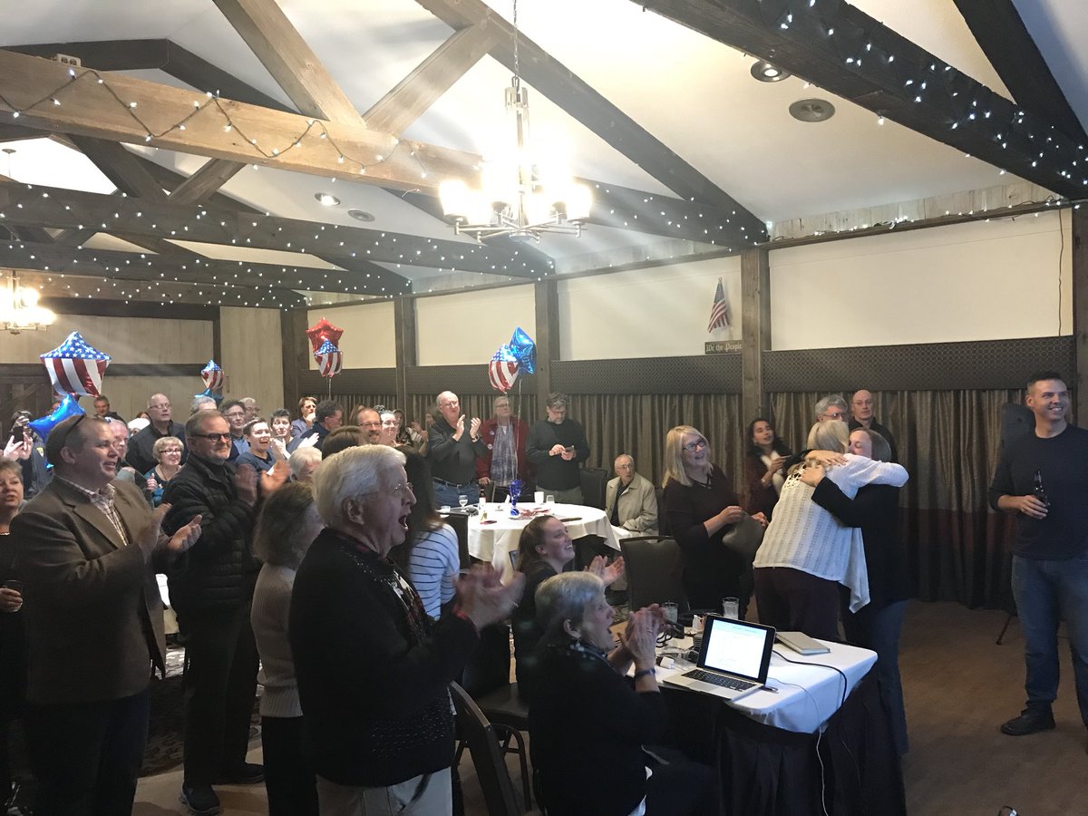 YesWeCanton's tweet photo. Huge celebration at the Best Western with Mary Ann Ashley winning in a landslide! #VoteCanton #RegimeChangeAtHome https://t.co/rQhyAfHpIW
