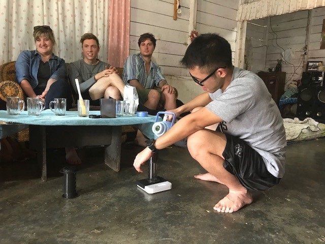 5Senses's tweet photo. Origin Trip Snapshot: Mario (WA Roaster & Indonesian Expat) brewing up an Aeropress like a local.
#Sumo17 #FCSorigins https://t.co/ZS9bpCWgHZ
