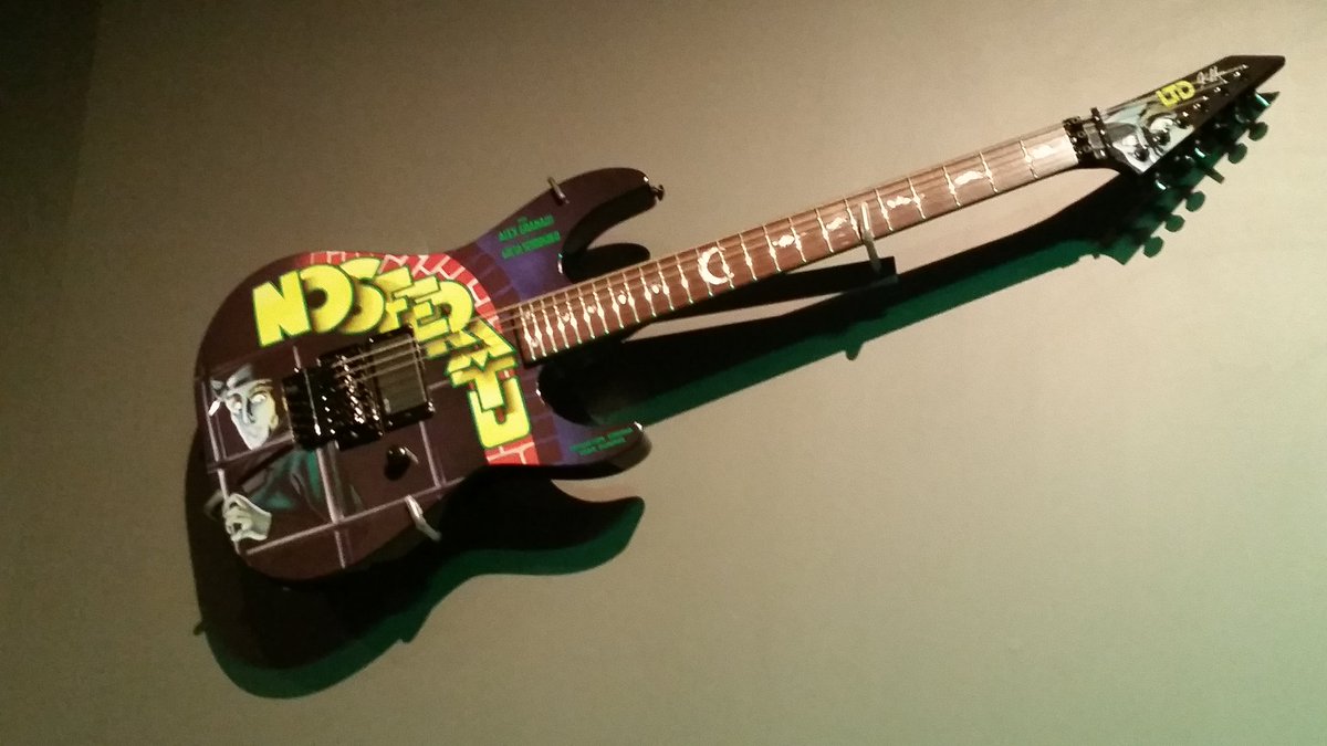 TheChippa's tweet photo. If you can, get to the PEM in Salem, MA for the Kirk Hammett Collection Exhibit "It's Alive"!  #PEMHORROR https://t.co/ReOTCKLZY4