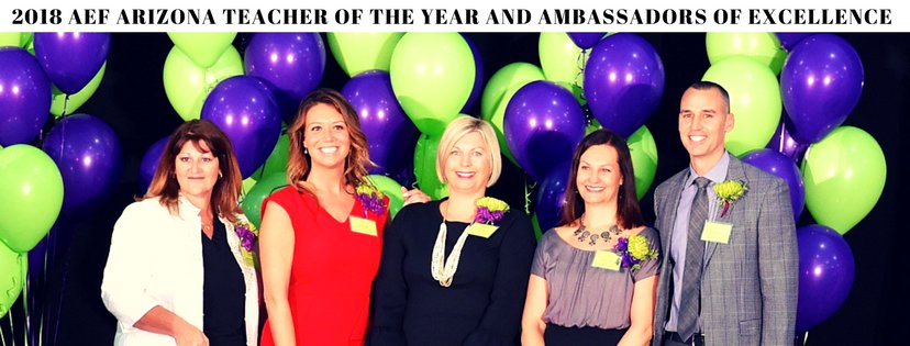 azedfoundation's tweet photo. New Blog Post: 2018 AZ Teacher of the Year, Ambassadors of Excellence and Semi-Finalists - https://t.co/eCMpTeKEq9 #AEFBlog https://t.co/w0mVxjnAFP