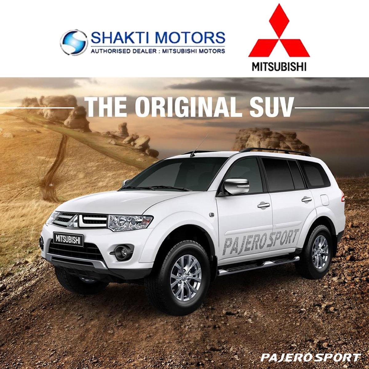shaktimotor's tweet photo. THE #ORIGINALSUV - #PajeroSport Select
 @shaktimotor: https://t.co/UaPMgurHKG 
#Showroom in #NaviMumbai 
#Mitsubishi #SmartSUV #SportsCar https://t.co/tQ6HPiNtwm