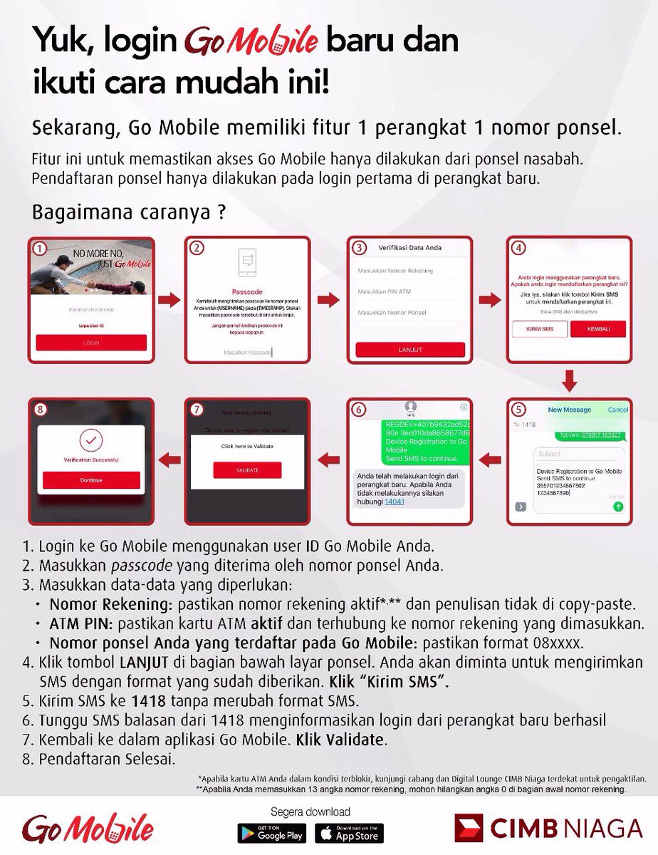 Cimb Niaga On Twitter Untuk Kenyamanan Dan Kelancaran Transaksi Kamu Di Go Mobile Yuk Ikuti Langkah Mudahnya Di Sini Cimbniagaforward