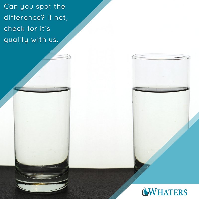 mywhaters's tweet image. Are you able to identify the difference between these two glasses of #Water? #PurityCheck #WaterTesting
