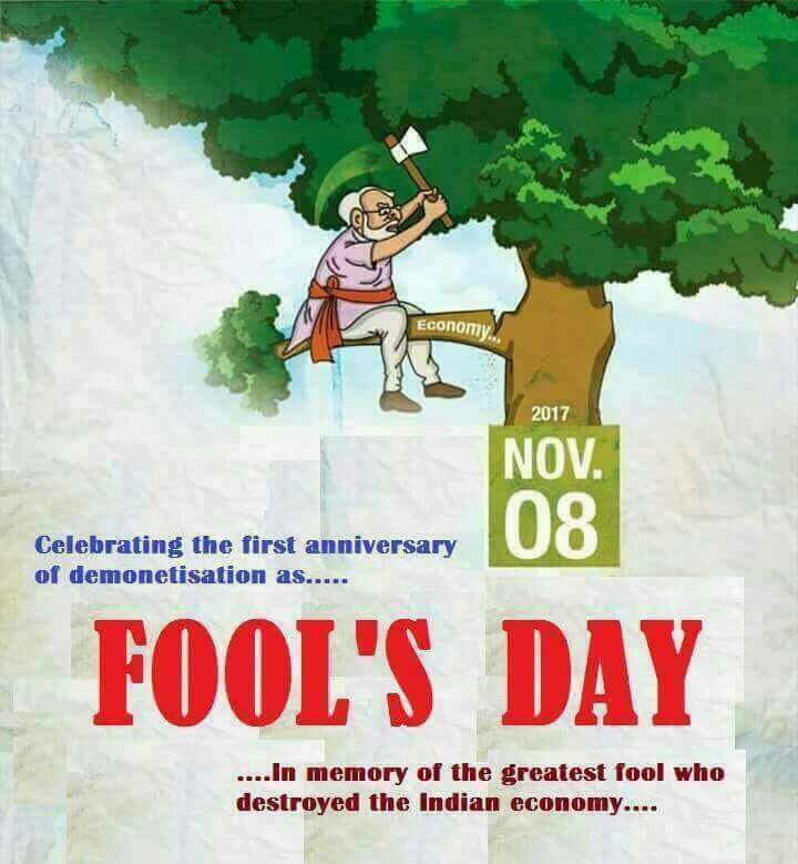 uves_ca's tweet photo. Modi-fied vocabulary lesson
"Cashtration"= what Modiji did to economy with his demonetisation. '@ShashiTharoor #BJPMoneyLaunderingDay https://t.co/KxQbxfrNax