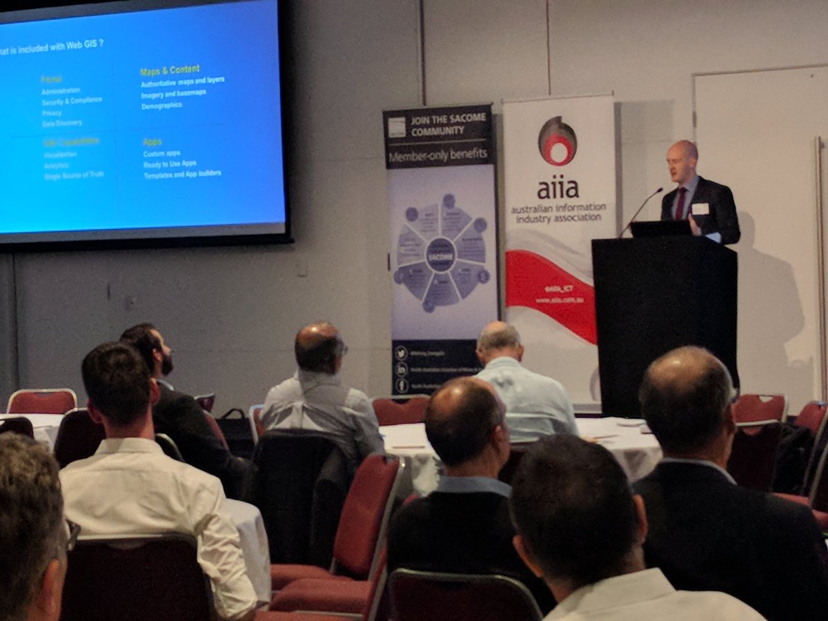 KathrynBothe's tweet photo. David Floreani @esriaustralia exploring smart mapping for #smartmining @AIIA_ICT  #IoTMER @Mining_EnergySA https://t.co/LmlXd3fj1g