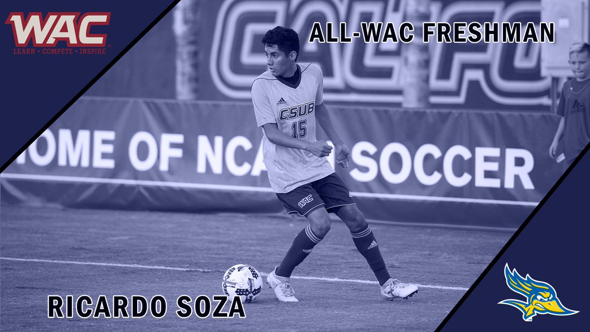 CSUBAthletics's tweet photo. #CSUBmsoc: Finally, All-WAC Freshman, Ricardo Soza! #allrunners #WACmsoc @csub_football https://t.co/qll0SAH1Xz